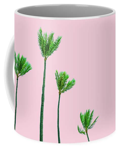 Palm Trees On Pink Sky Coffee Mug By Brandi Nellis Pink Sky Palm