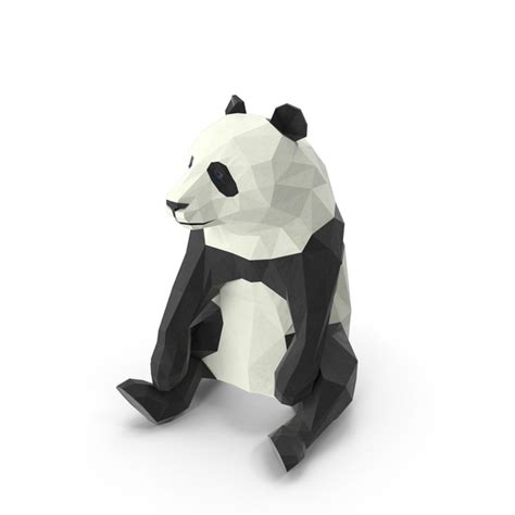 Low Poly Panda Png Images And Psds For Download Pixelsquid S111253459