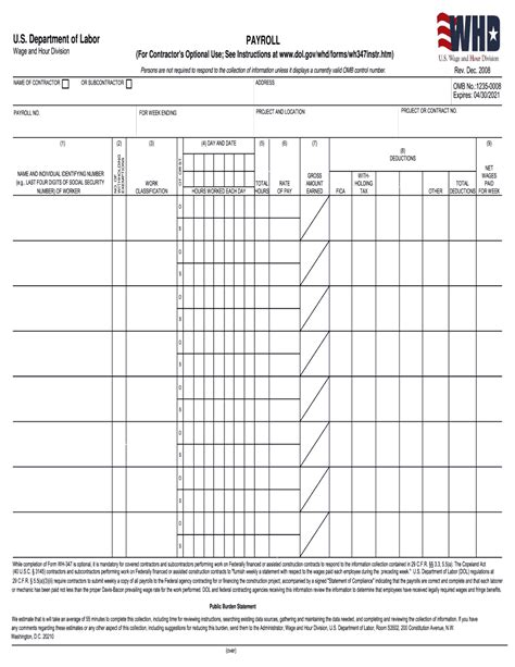 Fillable California Certified Payroll Form Printable Forms Free Online