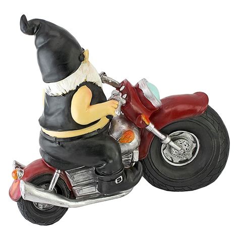 Design Toscano Axle Grease The Biker Gnome Statue Bed Bath And Beyond