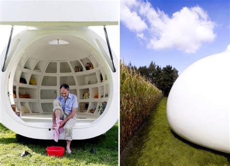 Egg Shaped Mobile House Extension Is No Ordinary Blob