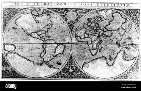 Maps Map Of The World By Gerhard Mercator 1587 Additional Rights