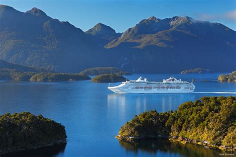 Cruise Ship In Remote Dusky Sound Fiordland National Park New Nzdcr