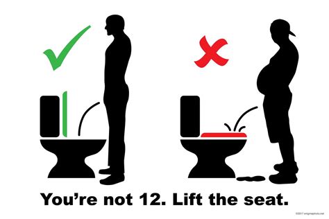 Toilet Sign Dont Pee On The Seat X And X Inch Just For Fun Art Collectibles Prints