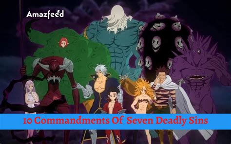 10 Commandments Of Seven Deadly Sins Demon Clan Member With Their