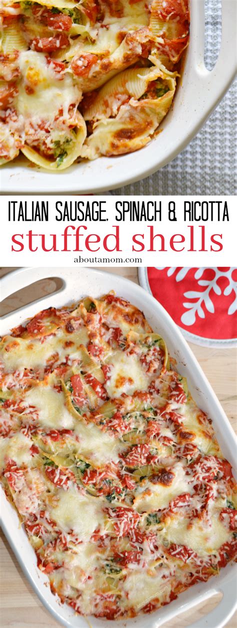 Once cooked remove from oven and serve stuffed mushroom recipe with italian sausage immediately as a starter/entree or evening snack. Italian Sausage, Spinach and Ricotta Stuffed Shells recipe ...