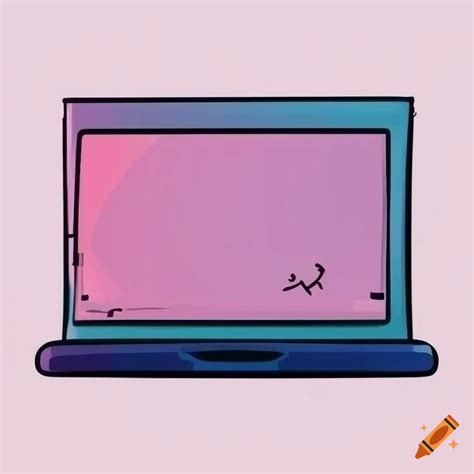 Cartoon Laptop Icons On A White Background On Craiyon
