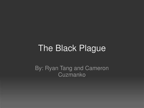 Ppt The Black Plague Powerpoint Presentation Free Download Id4702420