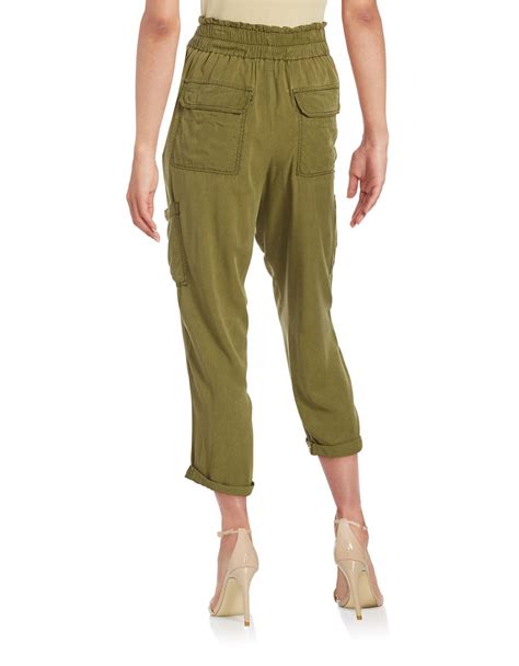Lyst Free People Belted Cargo Pants In Green
