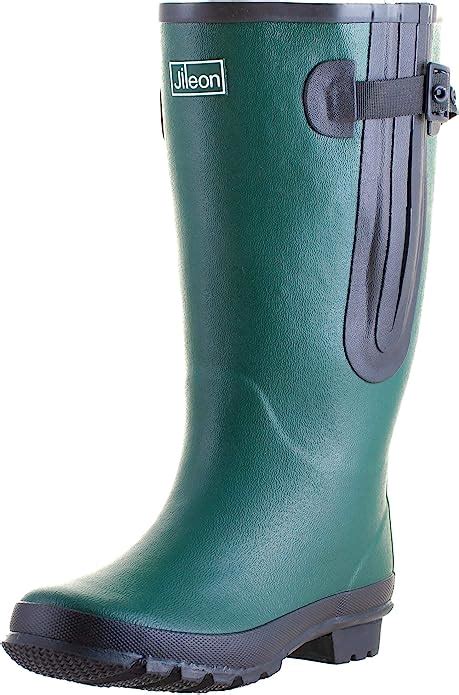 Jileon Extra Wide Calf Rain Boots For Women Specially
