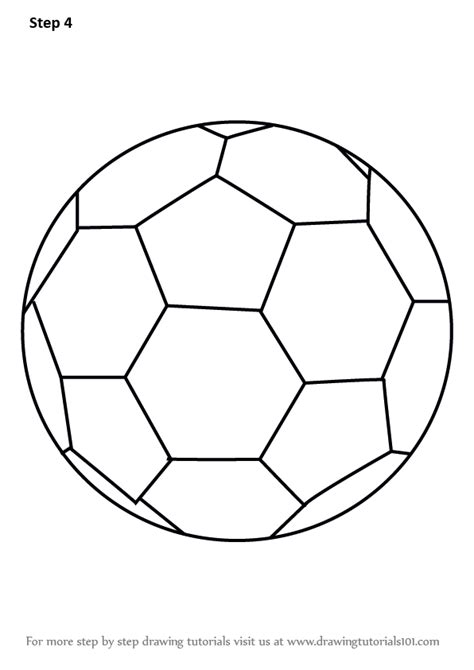 How To Draw Soccer Ball Everyday Objects Step By Step