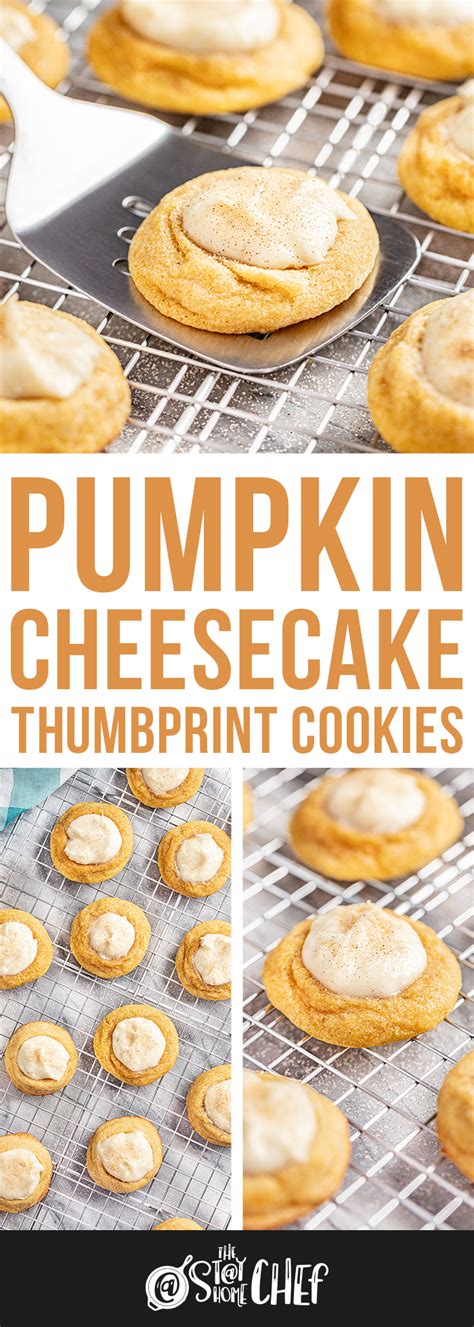 Soft Moist And Delicious These Pumpkin Cheesecake Thumbprint Cookies