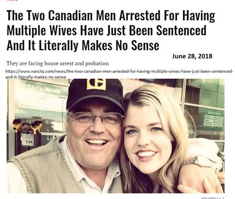Canadian Busted For Having Multiple Wives While Not Being Muslim
