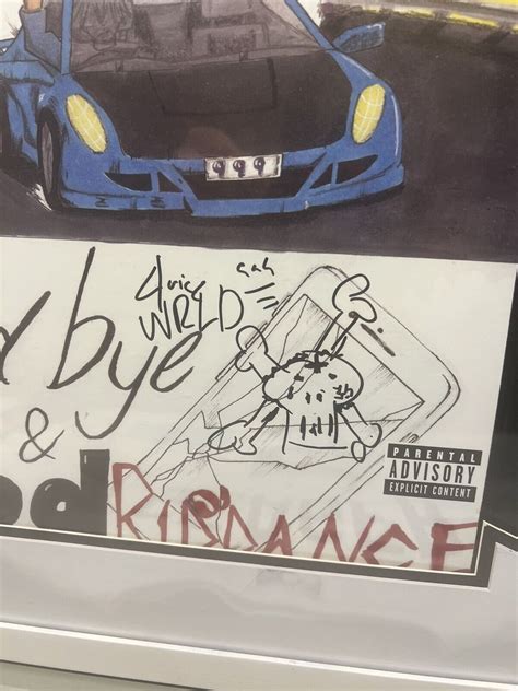 Juice Wrld Signed Autograph Goodbye Good Riddance Vinyl With Sketch Jsa