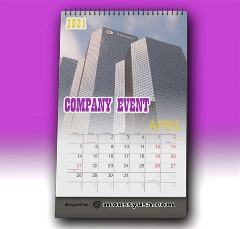 Company Calendar Example Psd Design Mous Syusa