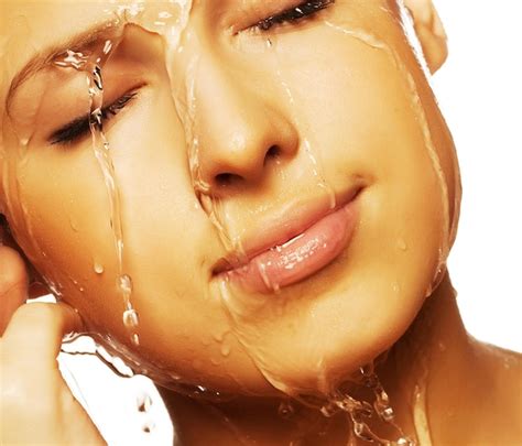Premium Photo Woman Face With Water Drop