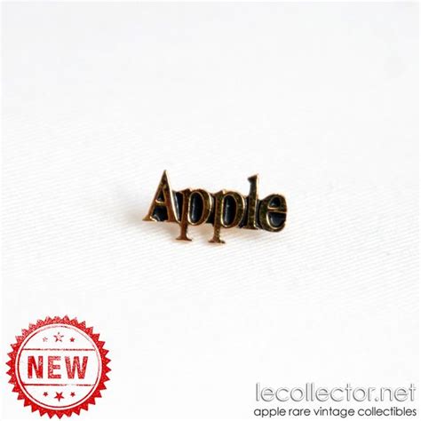 Apple Computer Lapel Pin Garamond Vintage Style In Memory Of Steve Jobs
