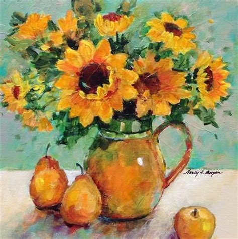 Daily Paintworks Sunday Sunflowers Original Fine Art For Sale