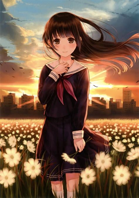 Anime Art Anime School Uniform Seifuku Sailor Uniform