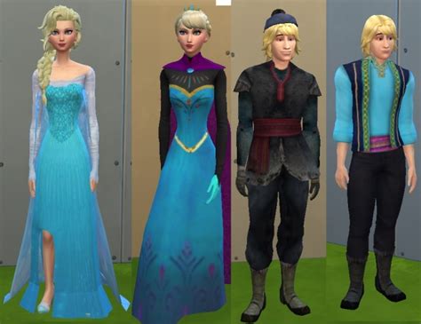 Elsa Anna And Kristoff By Mickeymouse254 Sims 4 Sims