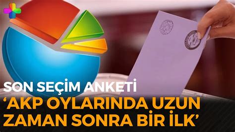 İşte son seçim anketi AKP için uzun zaman sonra bir ilk YouTube