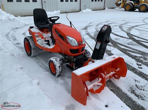 Kubota Gr2020 Awd Garden Tractor With Mower And Powerful Snowblower