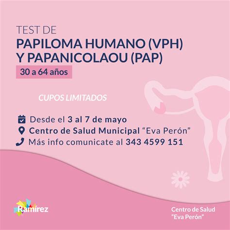 General Ramírez realizan el test de Papiloma Humano y Papanicolau