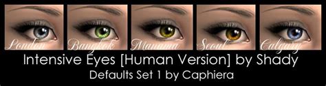 Mod The Sims Geneticized And Townie Friendly Eye Edits Defaults