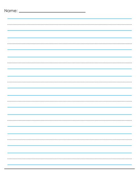 2nd Grade Writing Paper 6 Best Second Grade Writing Paper Printable