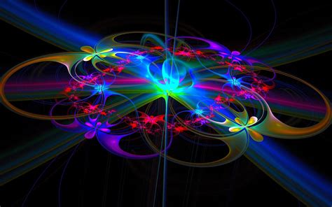 Neon Rainbow Abstract Hd Wallpaper Beraplan Rainbow Abstract Art