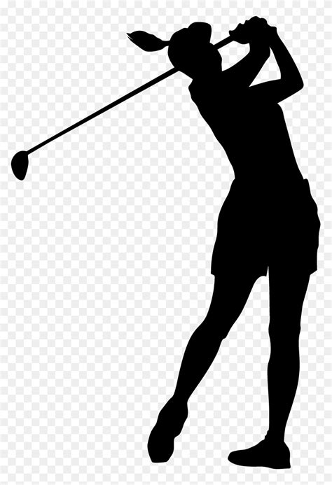 Black Woman Golfer Svg