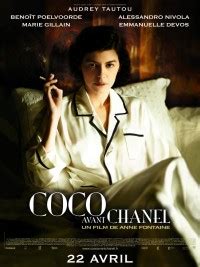 I noted the movie seemed to frustrate those with no grasp of the french language at all. Coco avant Chanel - Wikipédia, a enciclopédia livre