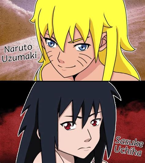 Genderbend Naruto And Sasuke By Otakusaz On Deviantart Naruto And