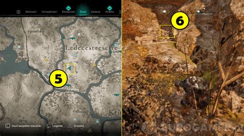 Assassin s Creed Valhalla mapa skarbów Ledecestrescire Anglia