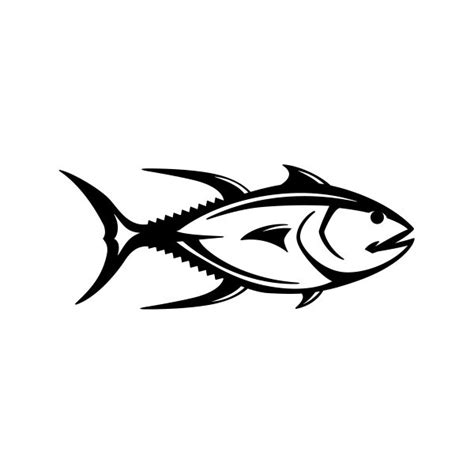 Simple Color Vinyl Yellowfin Tuna Stickers Factory