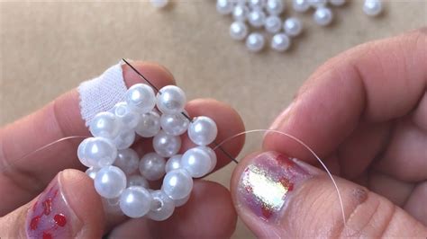 Pearl Beaded Ball Easy For Beginners Youtube