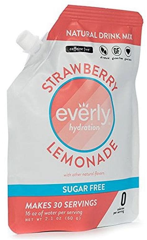 Everly Hydration Powdered Drink Mix Strawberry Lemonade 30 Servings