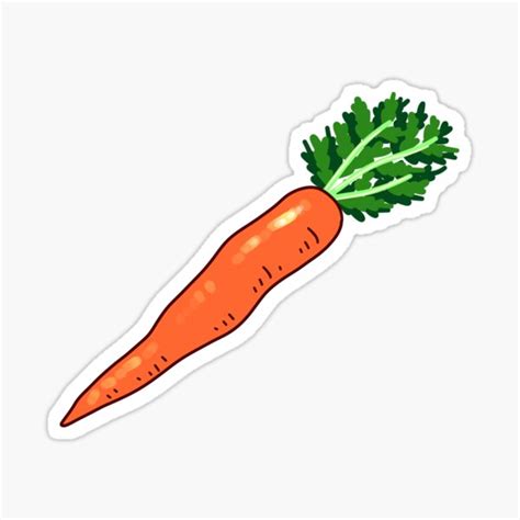 Carrot Cartoon Stickers Redbubble