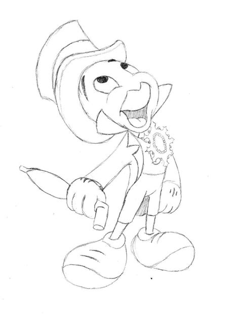 Jiminy Cricket Coloring Pages At Getcolorings Com Fre