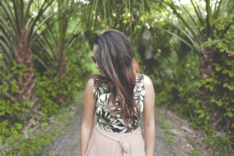 Green Trees Plant Nature Path People Woman Alone Long Hair