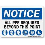 Required Sign Ppe Notice Safety Signs Wear