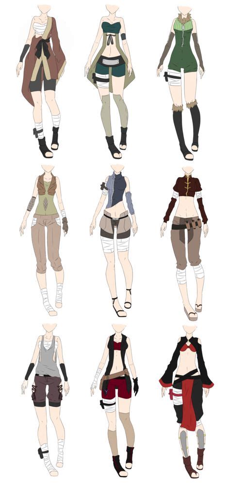 Best Kunoichi Outfit Ideas Anime Outfits Drawing Clothes Character Outfits