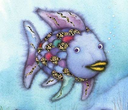 rainbow fish outline   clip art