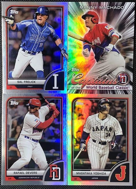 2023 Topps World Baseball Classic Foil Pick Your Card Base And Inserts Usa Japan Ebay