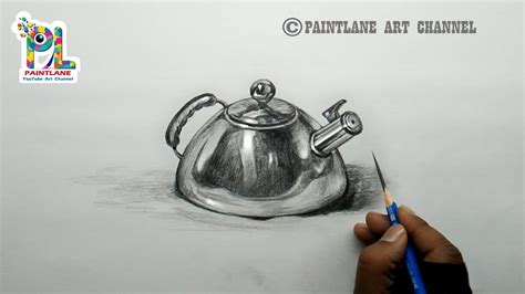 How To Draw And Shade Steel Realistic Drawing With Pencil Step By Step