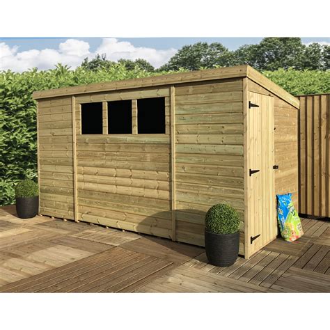 Aston Pent Sheds Bs 14ft X 6ft Pressure