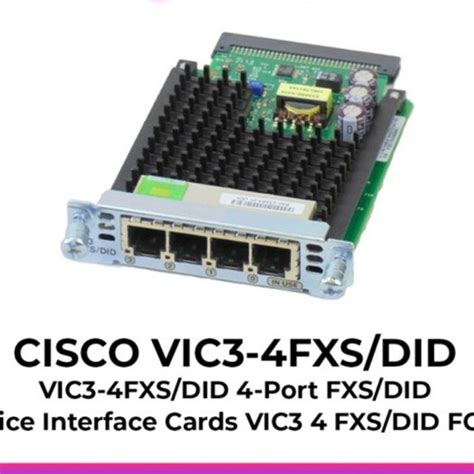 Jual Cisco Vic3 4fxsdid Router Voice Interface Card Kab Bogor