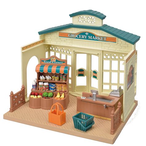 Calico Critters Grocery Market Dollhouse Playset