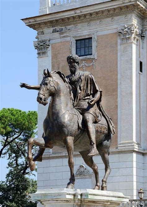 The Equestrian Statue Of Marcus Aurelius On The Capitoline Hill Was The