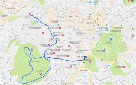 This map was created by a user. Ancient Athens for free - A walking route through the ...